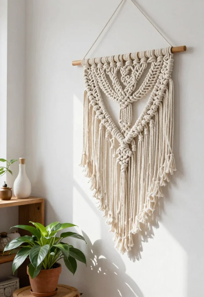 10 Best Large Wall Art Ideas to Make a Huge Impact 1. Oversized Macram Wall Hangings 0