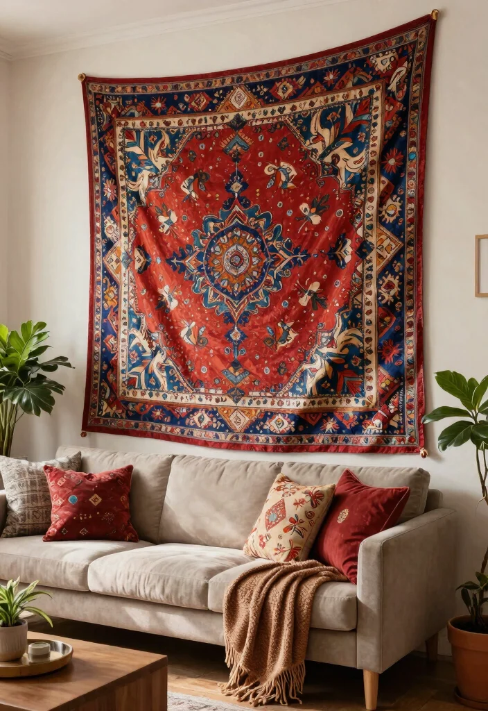 10 Best Large Wall Art Ideas to Make a Huge Impact 6. Large Wall Tapestries 0