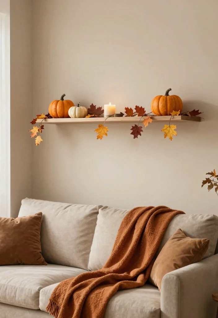 10 Living Room Wall Decor Over Couch Floating Shelves Shelf Ideas 5. Seasonal Decor 0