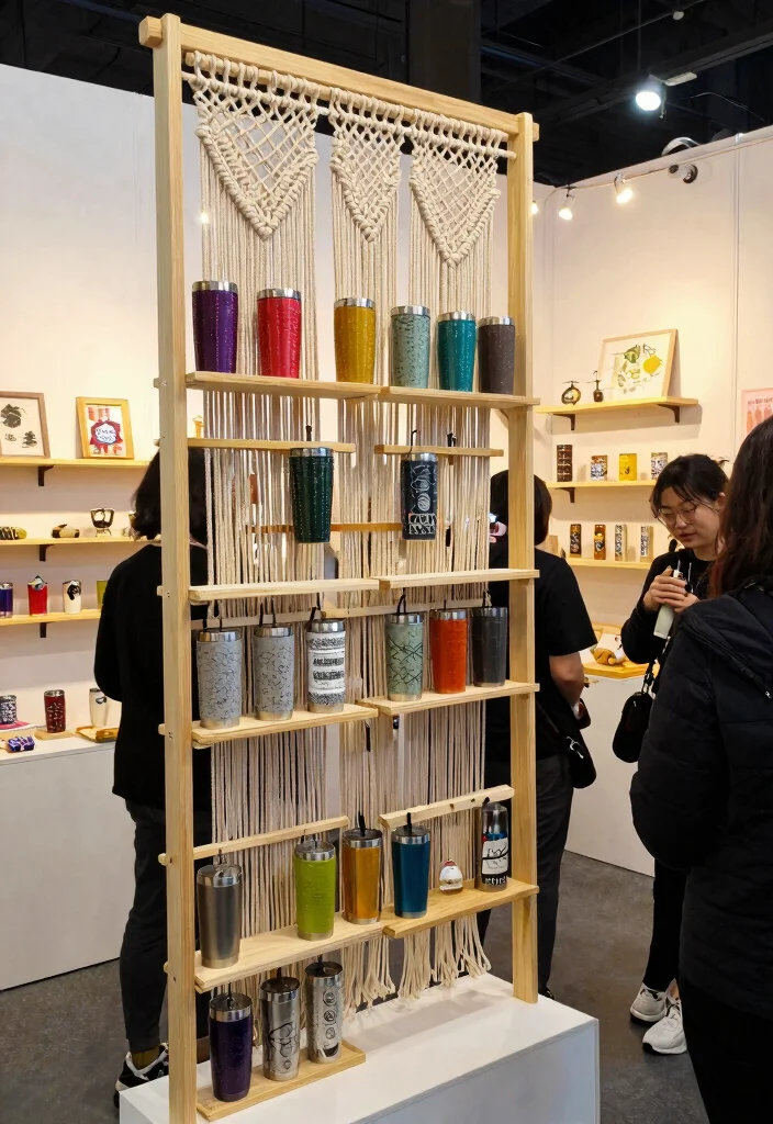 11 Beautiful Tumbler Display Ideas for Craft Shows Eco Friendly Home Decor 4. Vertical Display Solutions 0