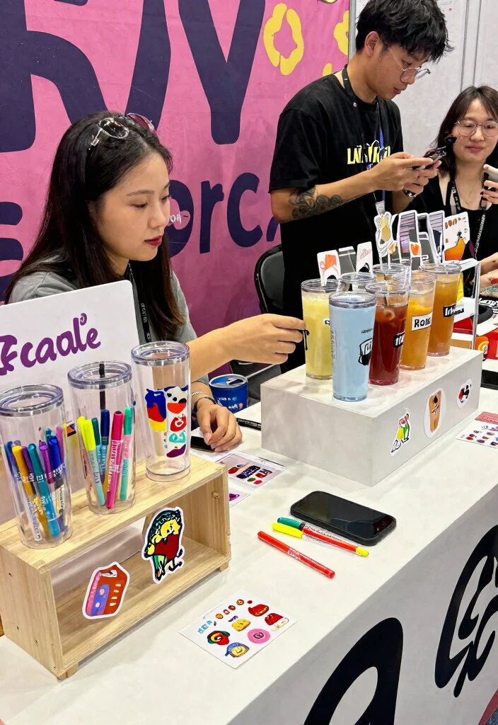 11 Beautiful Tumbler Display Ideas for Craft Shows Eco Friendly Home Decor 8. Interactive Display Ideas 0