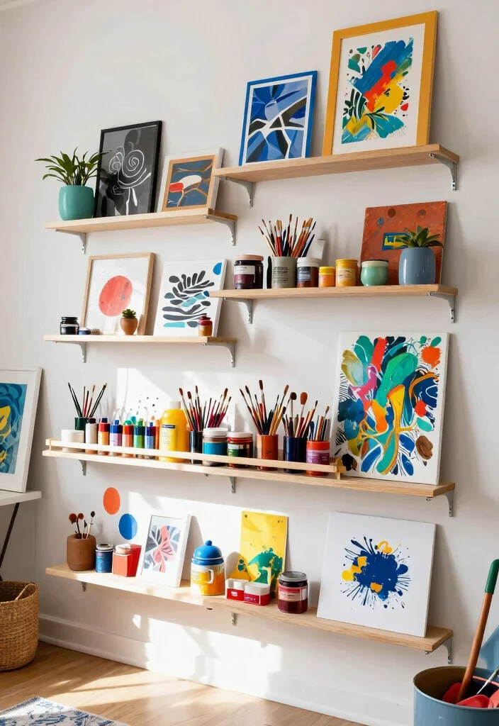 11 Best Lack Wall Shelf Unit Ideas IKEA Hacks 10. Artistic Display for Creative Souls 0