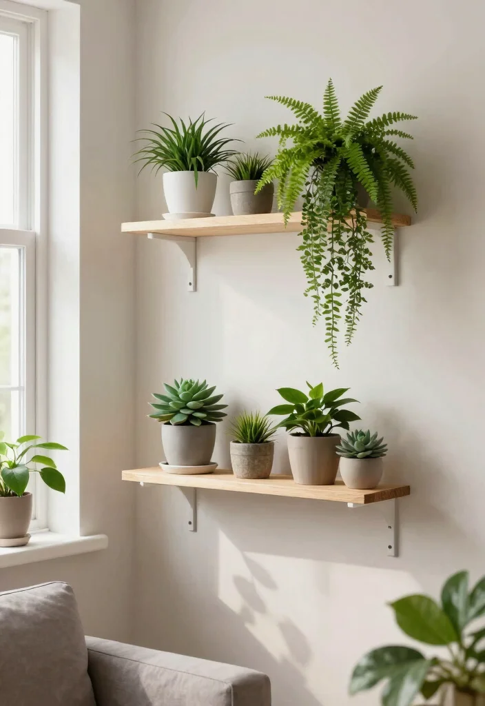 11 Best Lack Wall Shelf Unit Ideas IKEA Hacks 3. Minimalist Plant Display 0