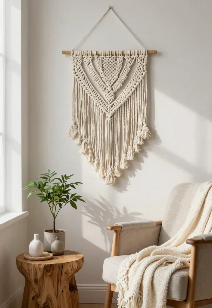 11 Best Wall Art Designs Living Room Focal Points 4. Macram Wall Hangings 0