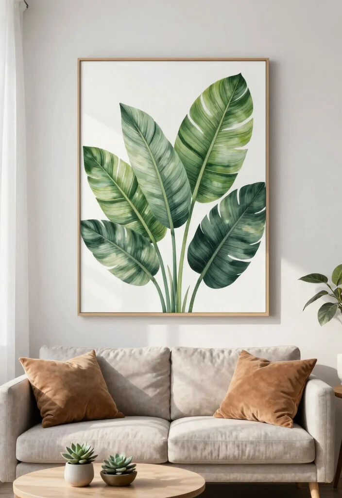 11 Best Wall Art Designs Living Room Focal Points 5. Nature Inspired Artwork 0