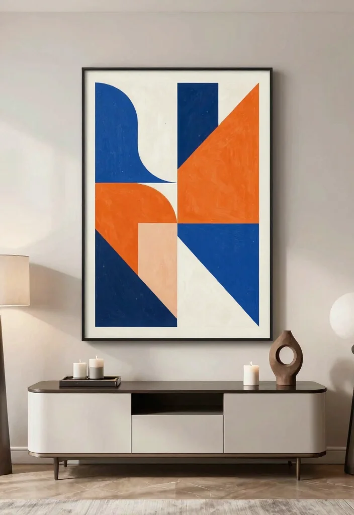 11 Best Wall Art Designs Living Room Focal Points 7. Geometric Wall Art 0