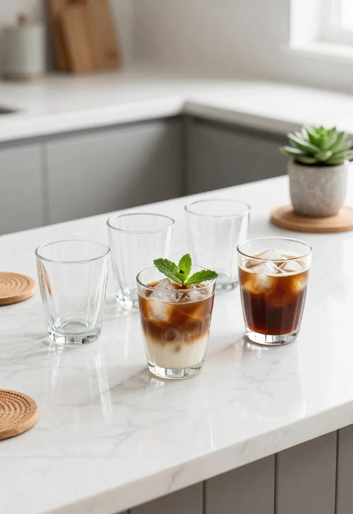 11 Chic Glass Tumbler Design Ideas for the Iced Coffee Vibe 1 11 Chic Glass Tumbler Design Ideas for the Iced Coffee Vibe 1. Minimalist Clear Glass Tumblers 0