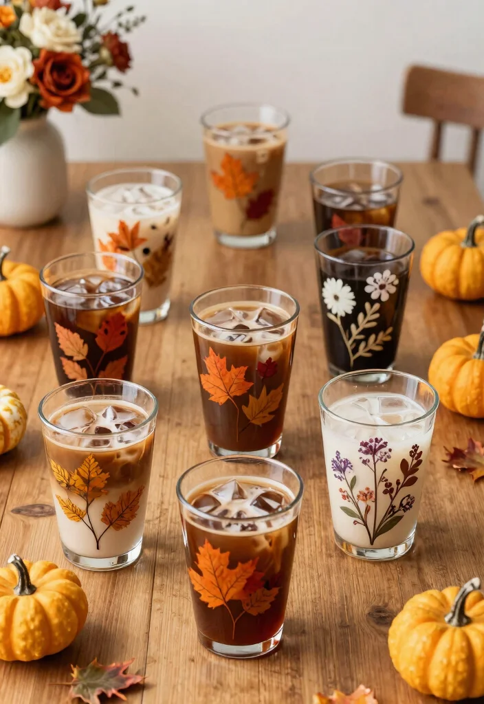 11 Chic Glass Tumbler Design Ideas for the Iced Coffee Vibe 11 11 Chic Glass Tumbler Design Ideas for the Iced Coffee Vibe 11. Seasonal Themed Tumblers 0