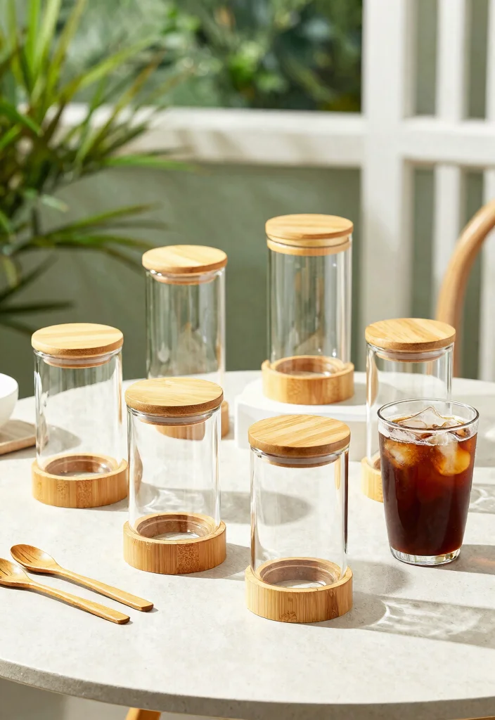 11 Chic Glass Tumbler Design Ideas for the Iced Coffee Vibe 5 11 Chic Glass Tumbler Design Ideas for the Iced Coffee Vibe 5. Eco Friendly Bamboo Accents 0