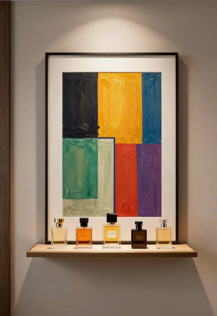 11 Chic Perfume Shelf Ideas Wall Shelves Display 10 11 Chic Perfume Shelf Ideas Wall Shelves Display 10. Dual Purpose Shelf and Art Piece 0