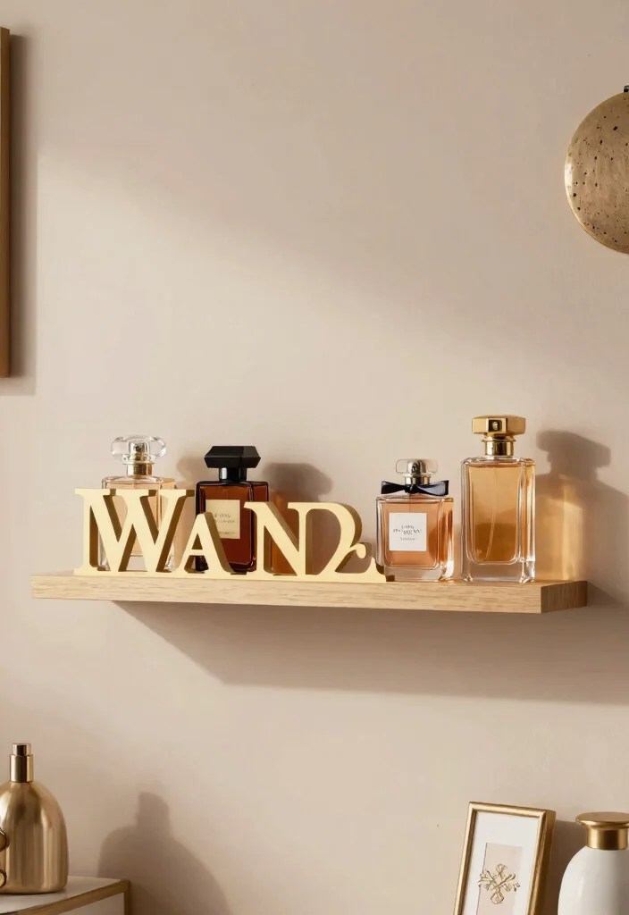 11 Chic Perfume Shelf Ideas Wall Shelves Display 11 11 Chic Perfume Shelf Ideas Wall Shelves Display 11. Personalized Monogrammed Shelf 0