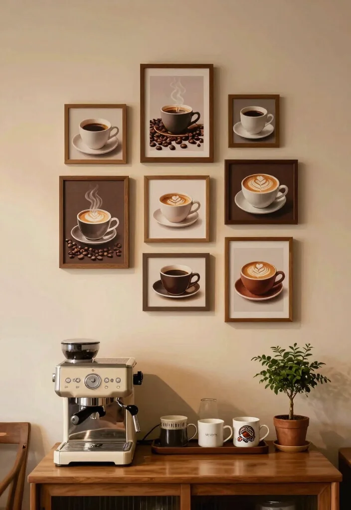 11 Cozy Cafe Decor Ideas Wall Art Bringing the Coffee Shop Vibe Home 2. Coffee Wall Art Prints 0