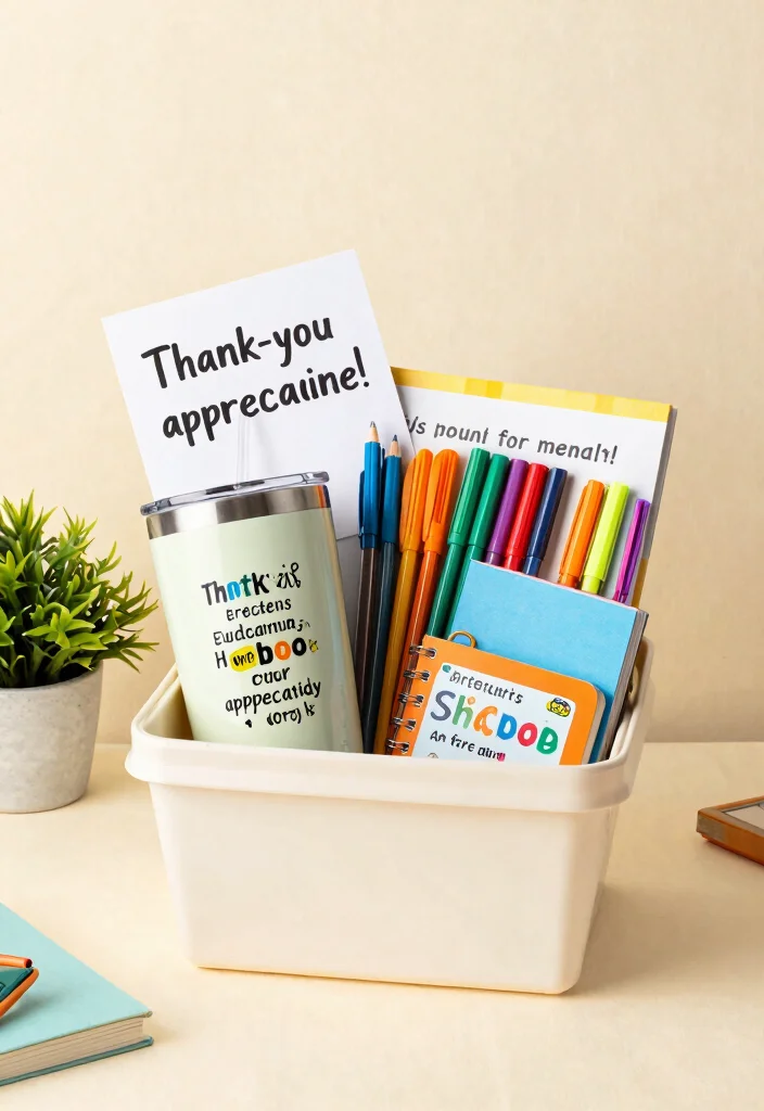 11 Creative Tumbler Gift Basket Ideas Perfect Present 11. Teachers Appreciation 0