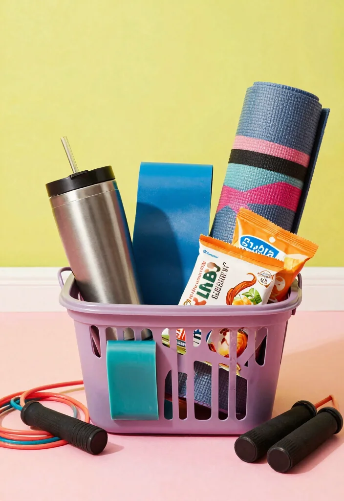 11 Creative Tumbler Gift Basket Ideas Perfect Present 7. Fitness Fanatic 0