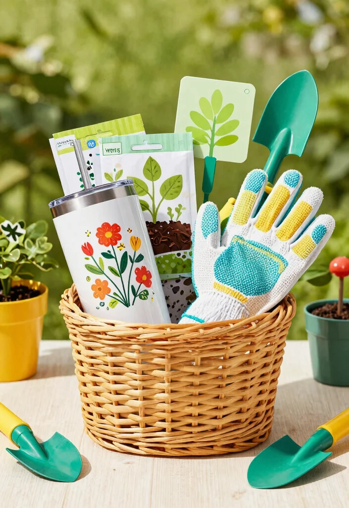 11 Creative Tumbler Gift Basket Ideas Perfect Present 8. Gardening Guru 0