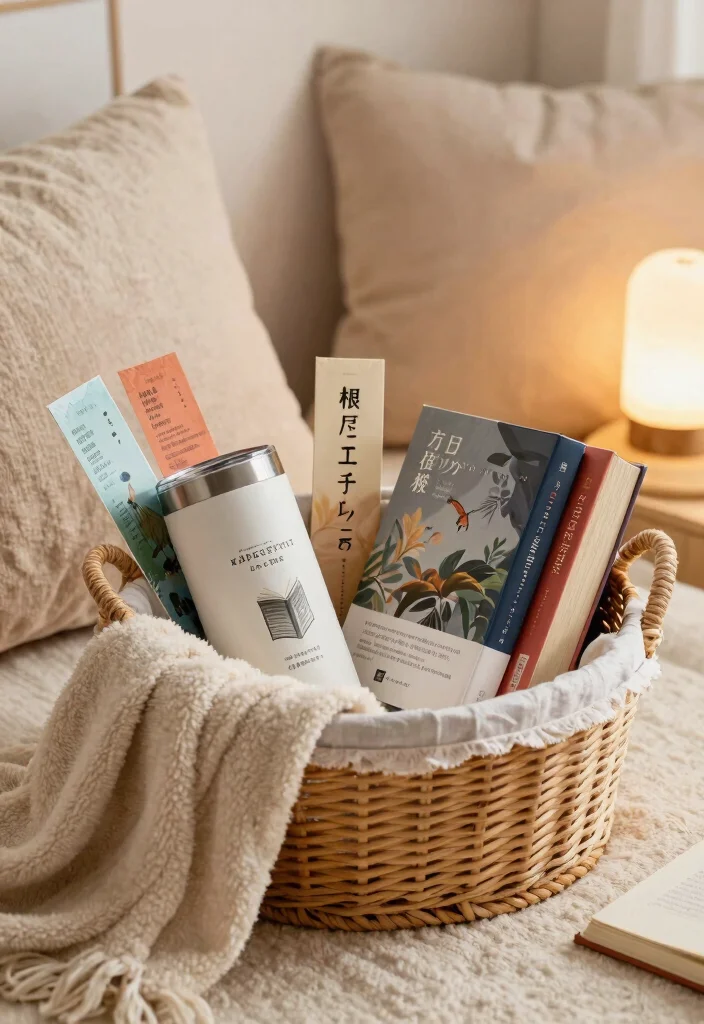 11 Creative Tumbler Gift Basket Ideas Perfect Present 9. Cozy Readers Retreat 0