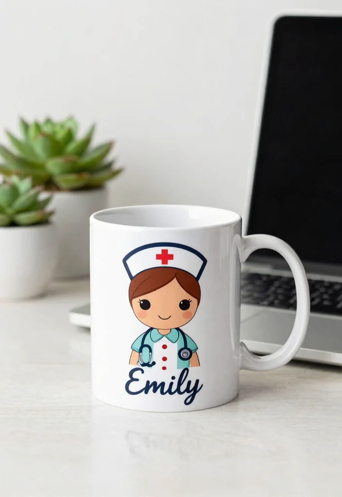 11 Cute Nurse Tumbler Ideas Shift Worker Survival 1. Personalized Nurse Mugs 0