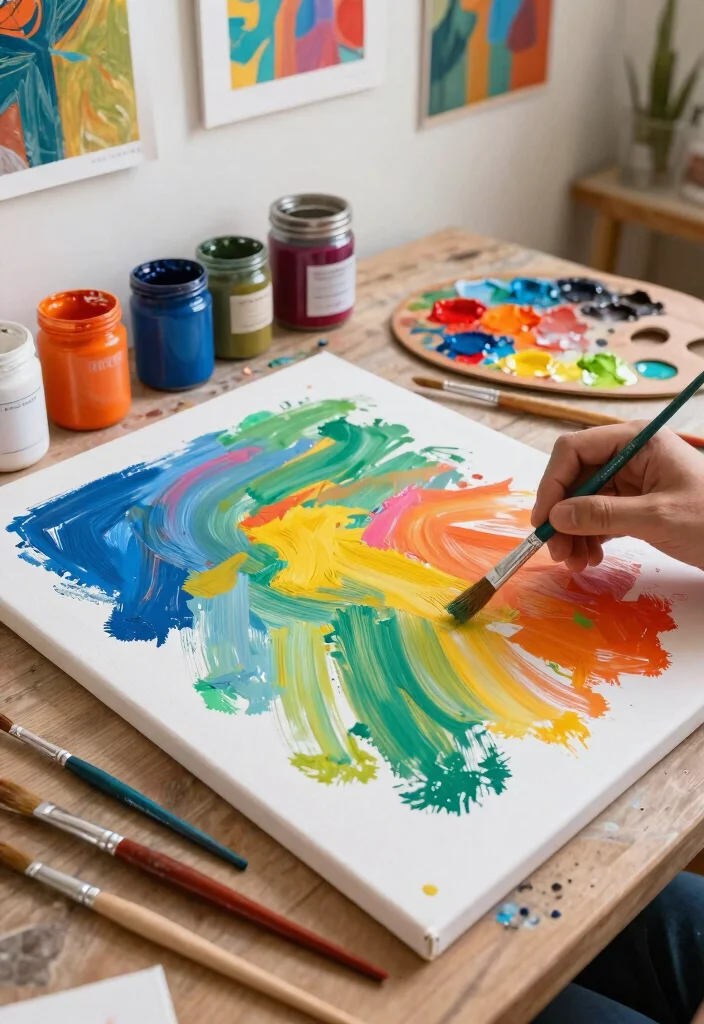 11 Easy DIY Home Decor Cheap Homemade Wall Art Craft Ideas 1. Upcycled Canvas Art 0