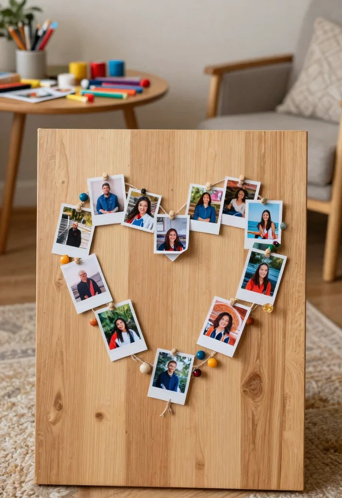 11 Easy DIY Home Decor Cheap Homemade Wall Art Craft Ideas 5. Photo String Art 0