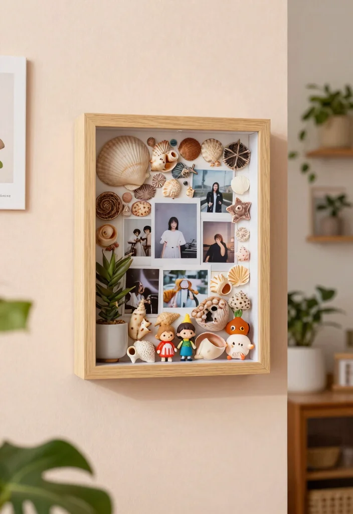 11 Easy DIY Home Decor Cheap Homemade Wall Art Craft Ideas 8. Shadow Box Art 0