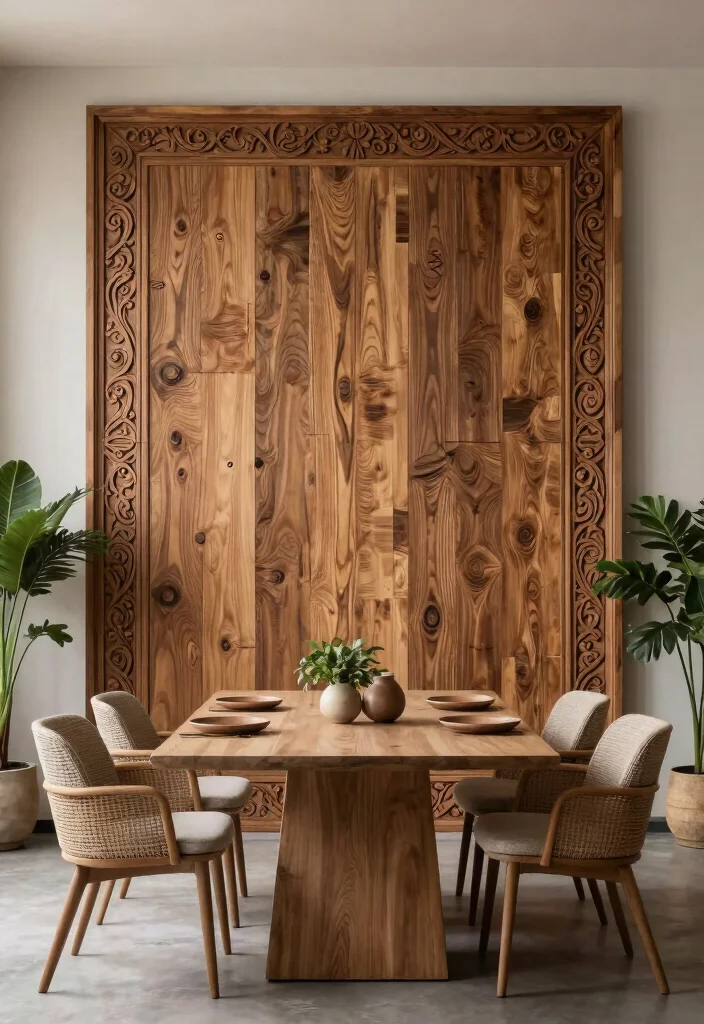 11 Elegant Dining Room Wall Art Ideas Dinner Vibes 8. Textured Panels 0