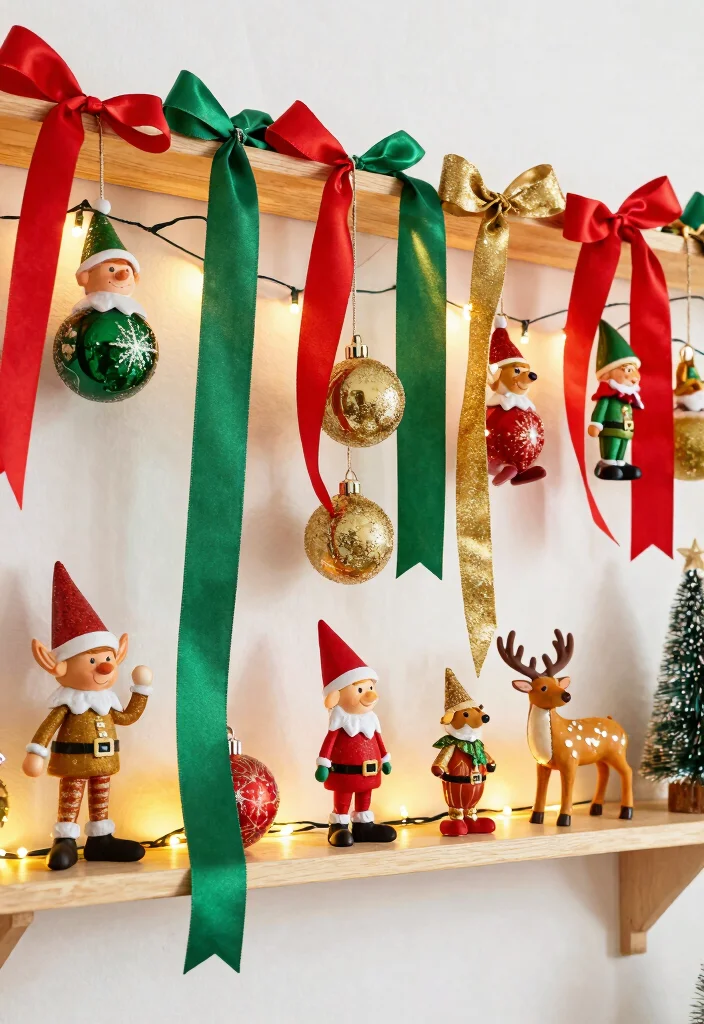 11 Festive Christmas Shelf Decor Ideas for Wall Shelves 3. Whimsical Touches 0