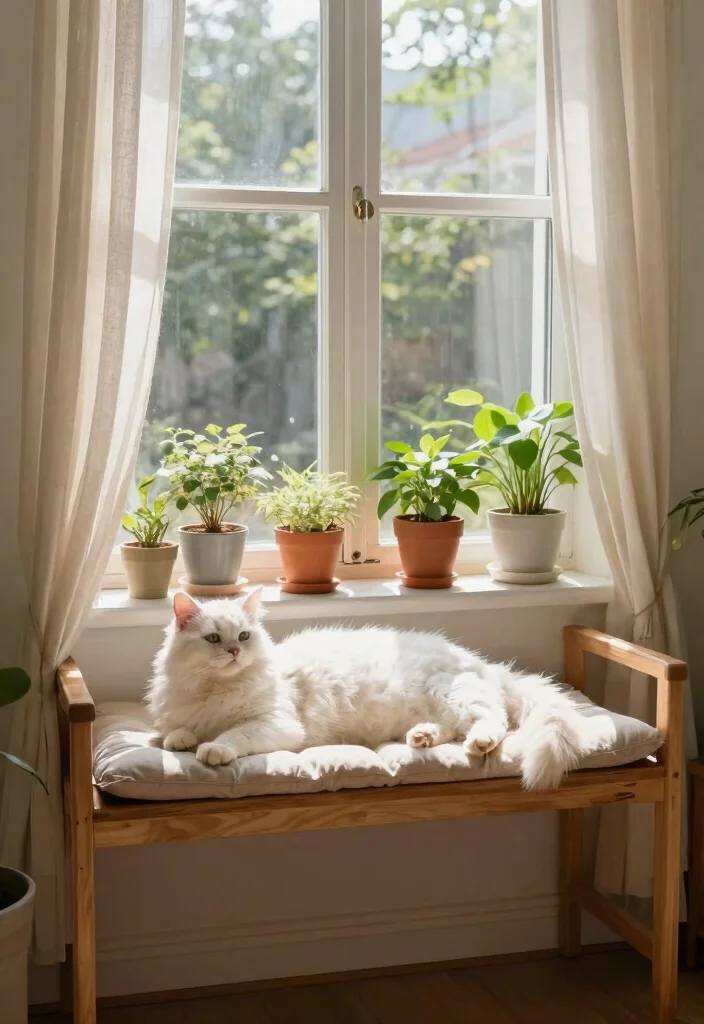 11 Fun Cat Wall Shelf Ideas for Indoor Pet Playgrounds 4. Cat Window Perches 0