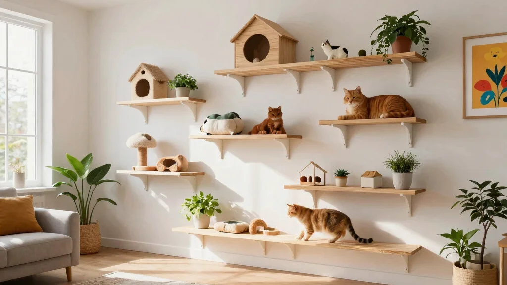 11 Fun Cat Wall Shelf Ideas for Indoor Pet Playgrounds