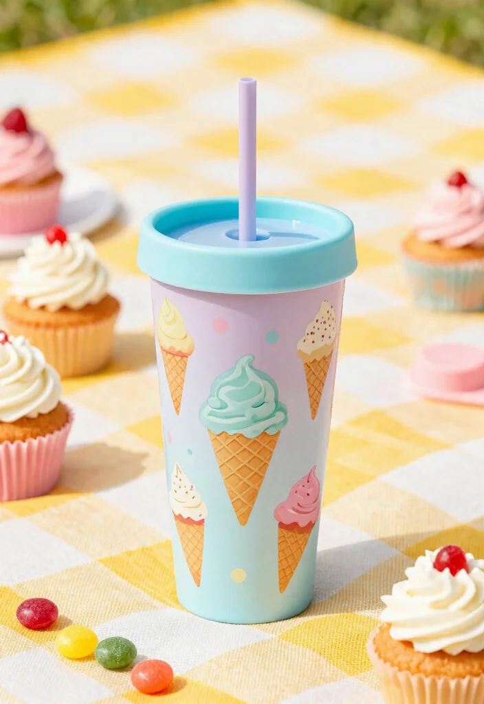 11 Fun Kids Cup Ideas Back to School DIY 6. Sweet Treats Tumbler 0