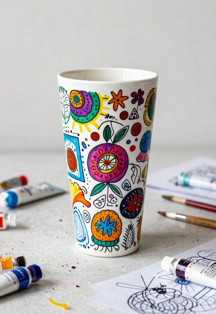 11 Fun Kids Cup Ideas Back to School DIY 7. Artiste Tumbler 0