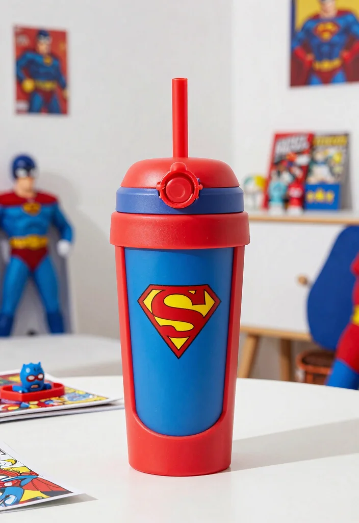 11 Fun Kids Cup Ideas Back to School DIY 8. Superhero Squad Tumbler 0