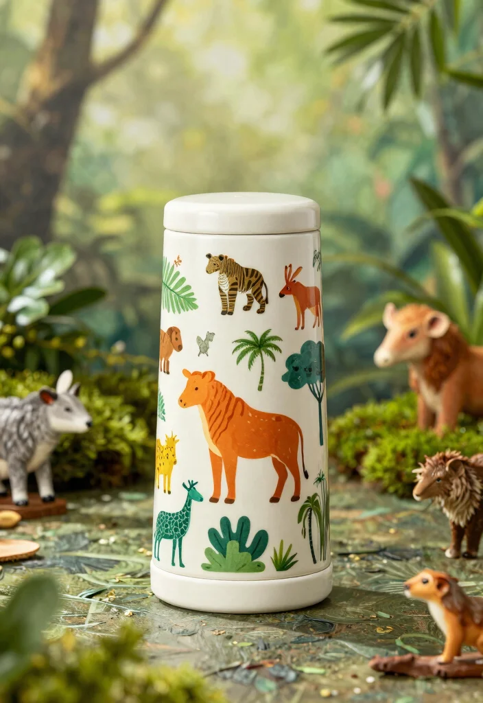 11 Fun Kids Cup Ideas Back to School DIY 9. Animal Kingdom Tumbler 0