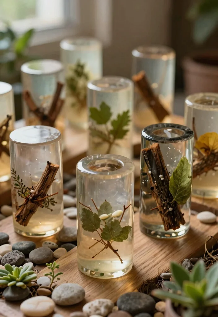 11 Gorgeous Resin Tumbler Ideas for a Flawless Finish 9. Nature Inspired Textures 0
