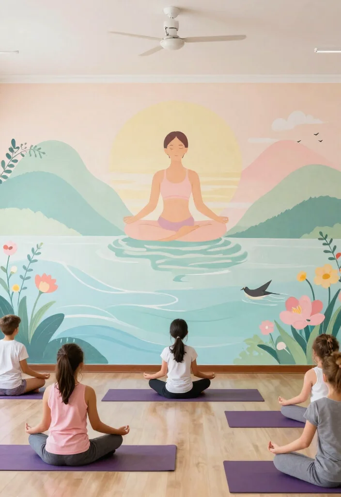 11 Inspiring School Mural Art Ideas for a Classroom Makeover 11. Mindfulness and Well being 0