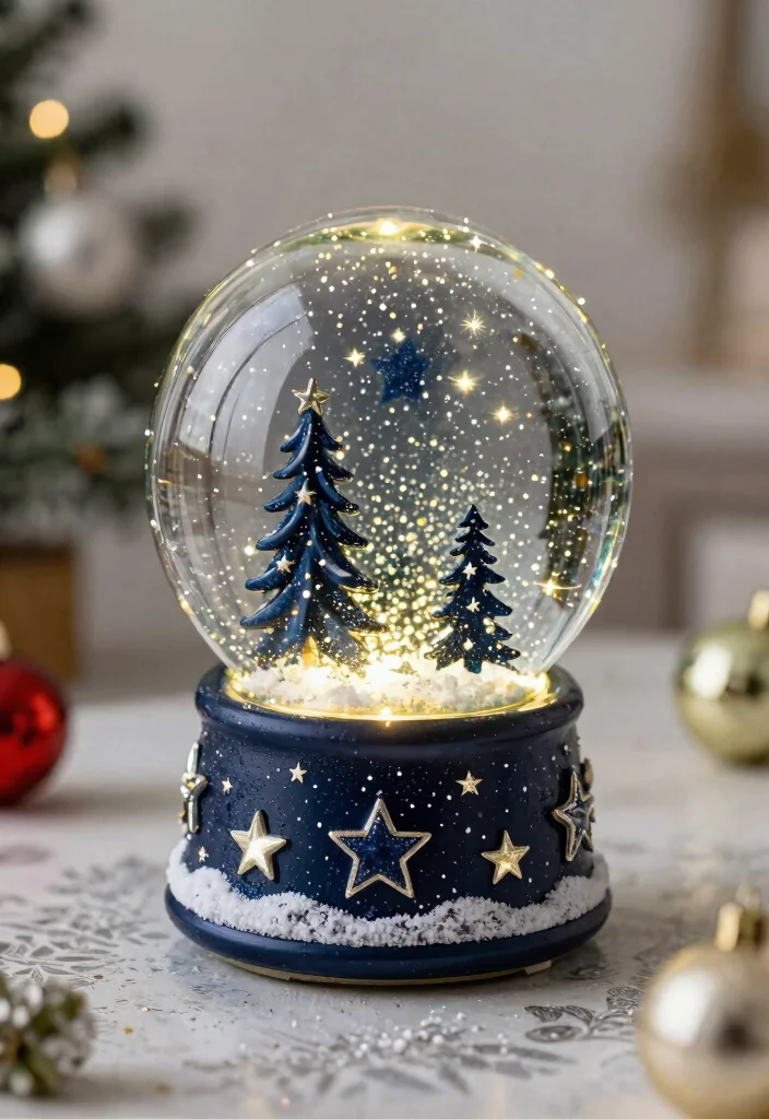 11 Magical Snow Globe Tumbler Ideas Step by Step 11. Starry Night Holiday 0