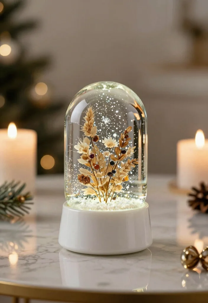 11 Magical Snow Globe Tumbler Ideas Step by Step 8. Elegant Holiday Florals 0