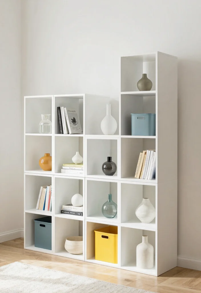 11 Modern Cube Wall Shelf Decor Ideas Sleek Look 10. Stackable Storage Solutions 0