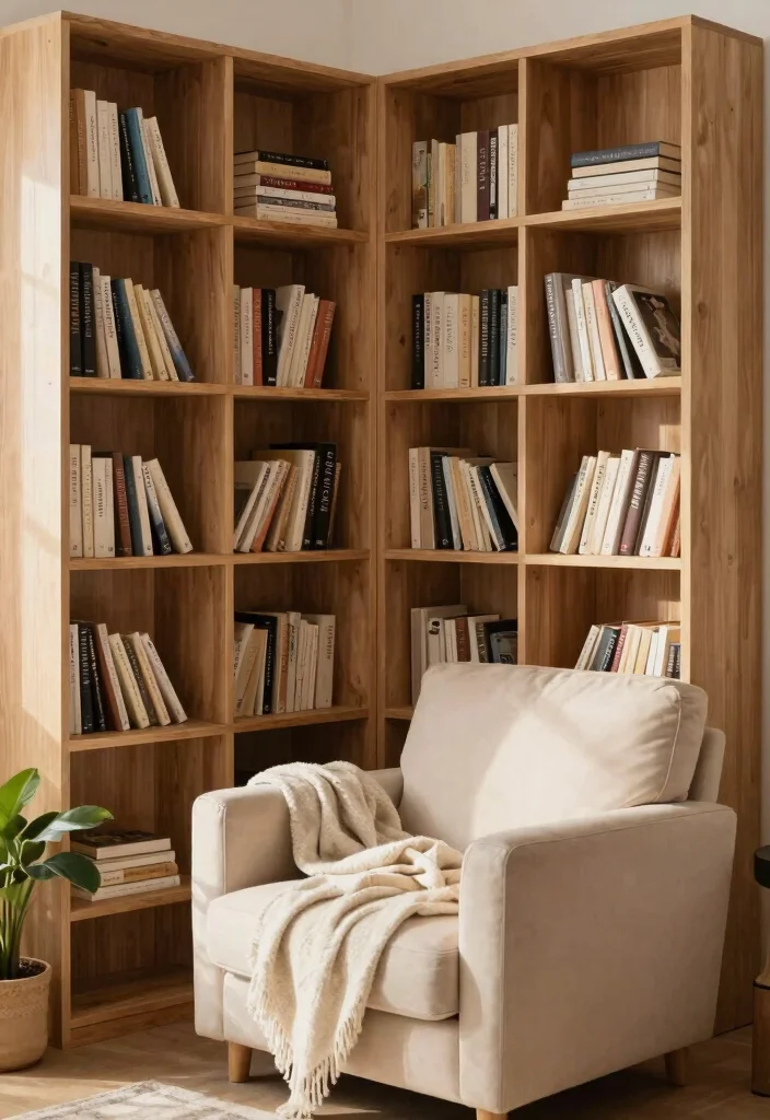 11 Modern Cube Wall Shelf Decor Ideas Sleek Look 2. Minimalist Book Nook 0