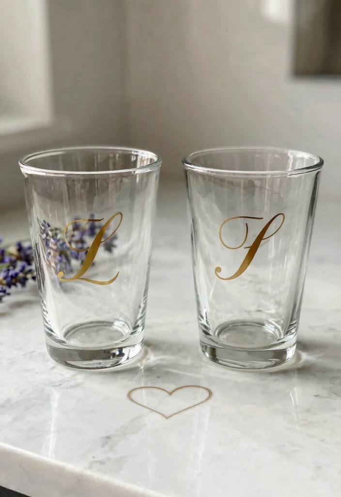 11 Romantic Valentine Tumbler Ideas for Couples 1. Custom Engraved Initial Tumblers 0