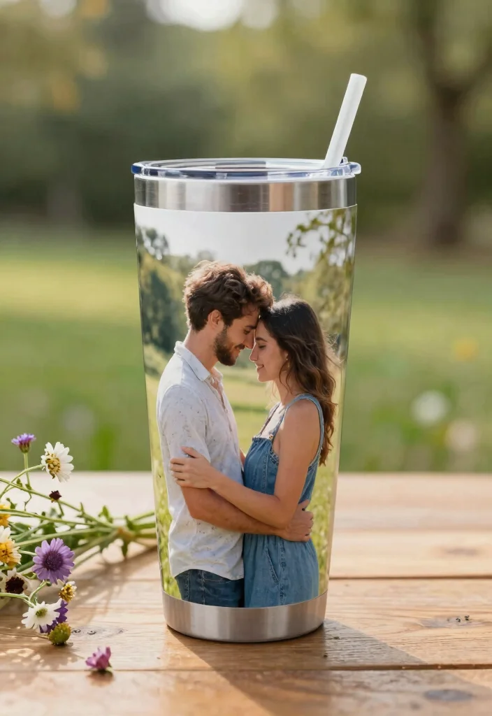 11 Romantic Valentine Tumbler Ideas for Couples 6. Personalized Photo Tumblers 0
