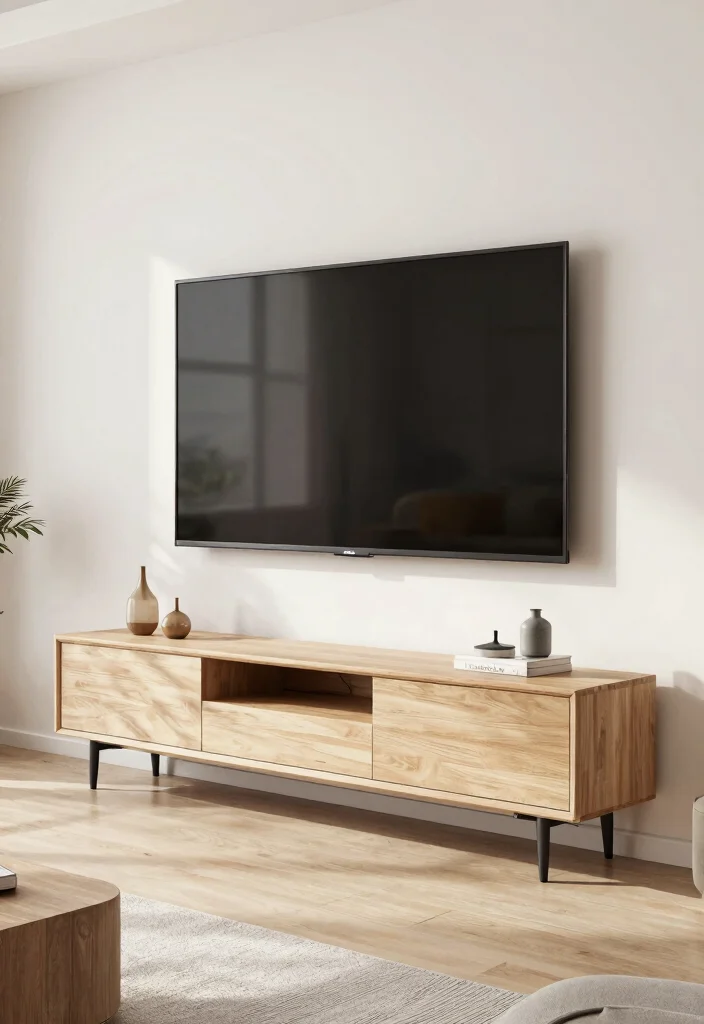 11 Smart TV Wall Shelf Ideas to Hide Messy Cords 10. Wall Mounted Media Consoles 0