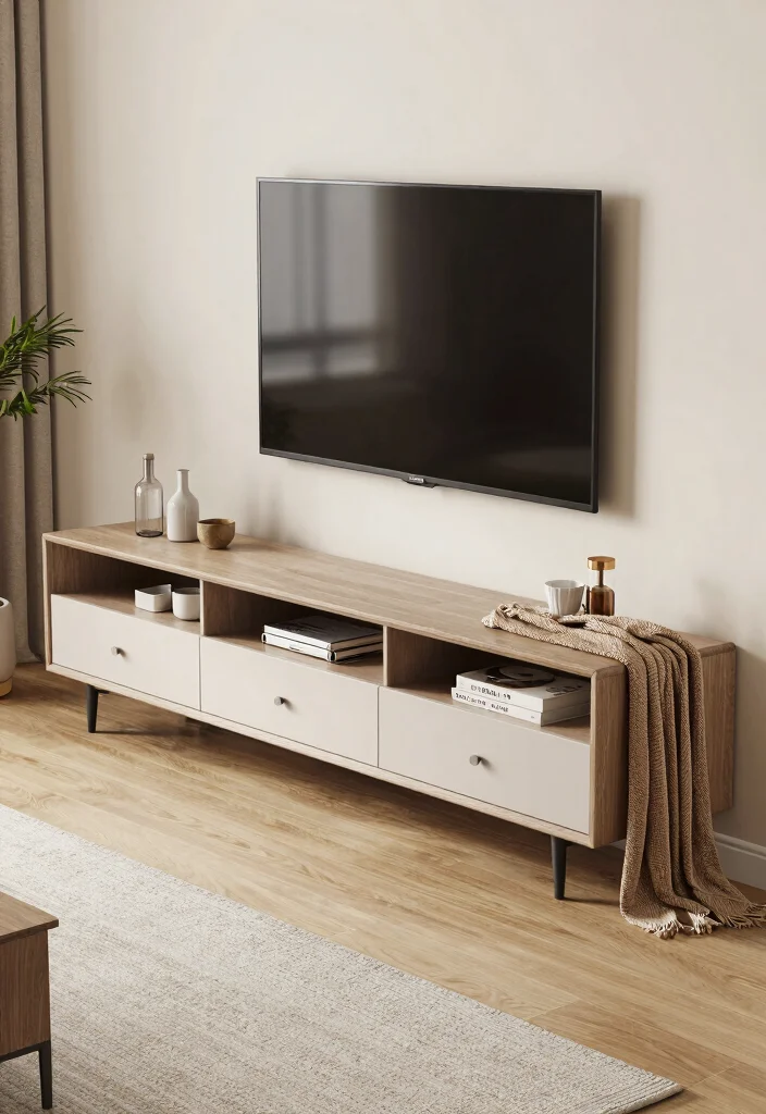 11 Smart TV Wall Shelf Ideas to Hide Messy Cords 8. Multi Functional Furniture 0