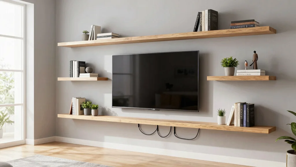 11 Smart TV Wall Shelf Ideas to Hide Messy Cords