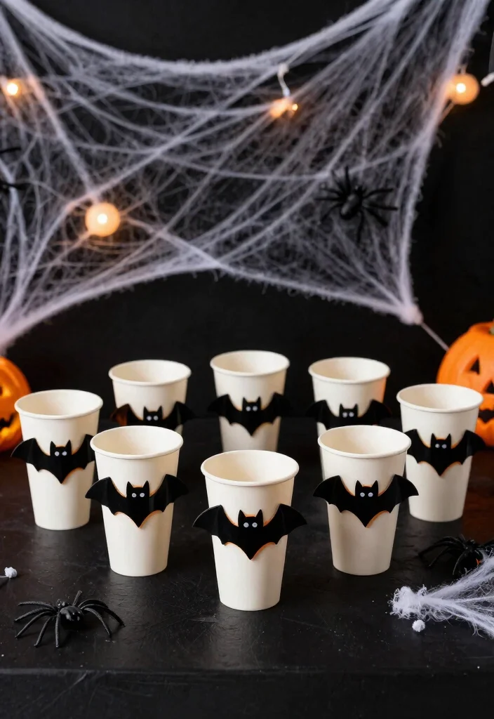 11 Spooky Halloween Tumbler Ideas Creepy Cute 5. Adorable Bat Tumblers 0