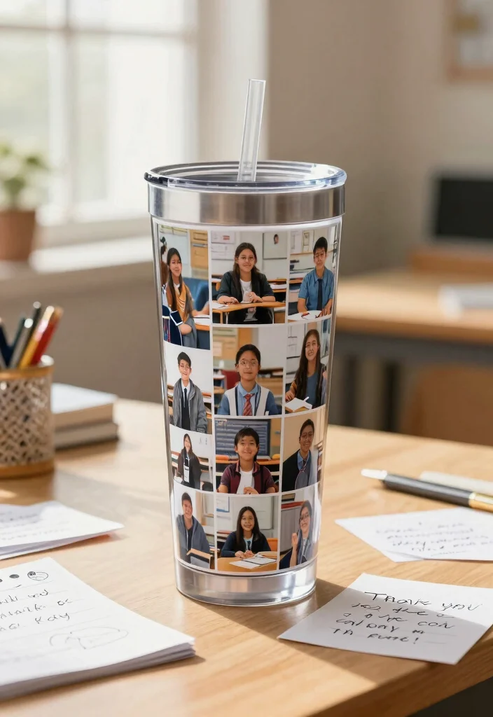 11 Sweet Educator Tumbler Ideas for Appreciation Week 9. Personalized Photo Tumbler 0
