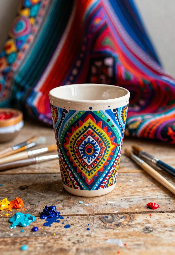 13 Aesthetic Tumbler Cup Design Ideas You Will Love 1. Hand Painted Bohemian Designs 0