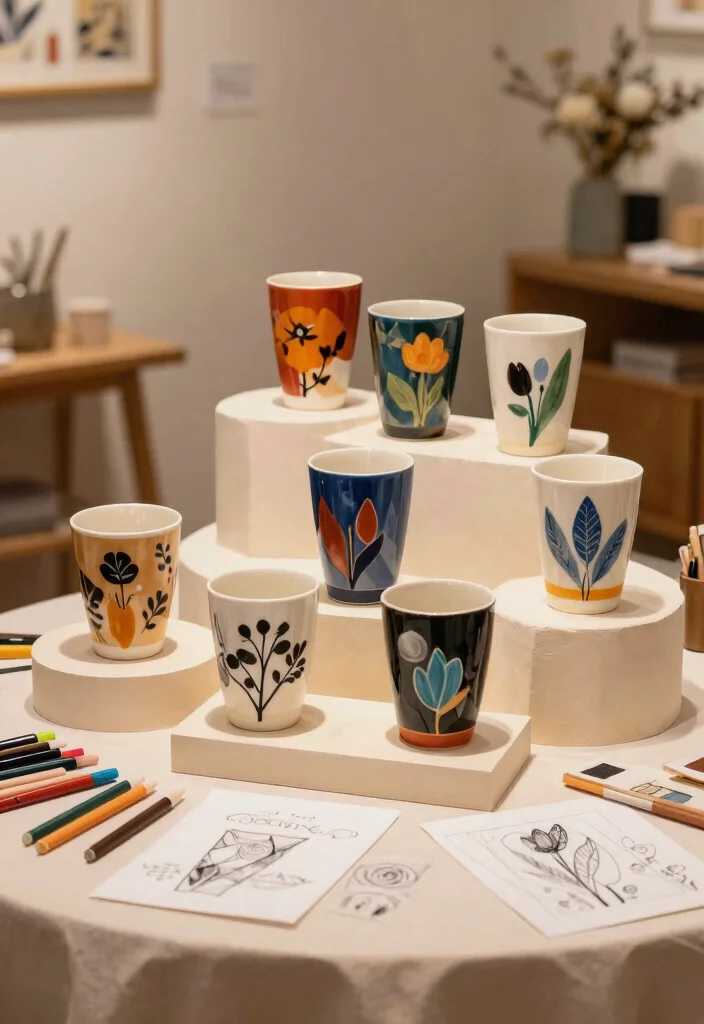 13 Aesthetic Tumbler Cup Design Ideas You Will Love 13. Artistic Collaborations with Local Artists 0