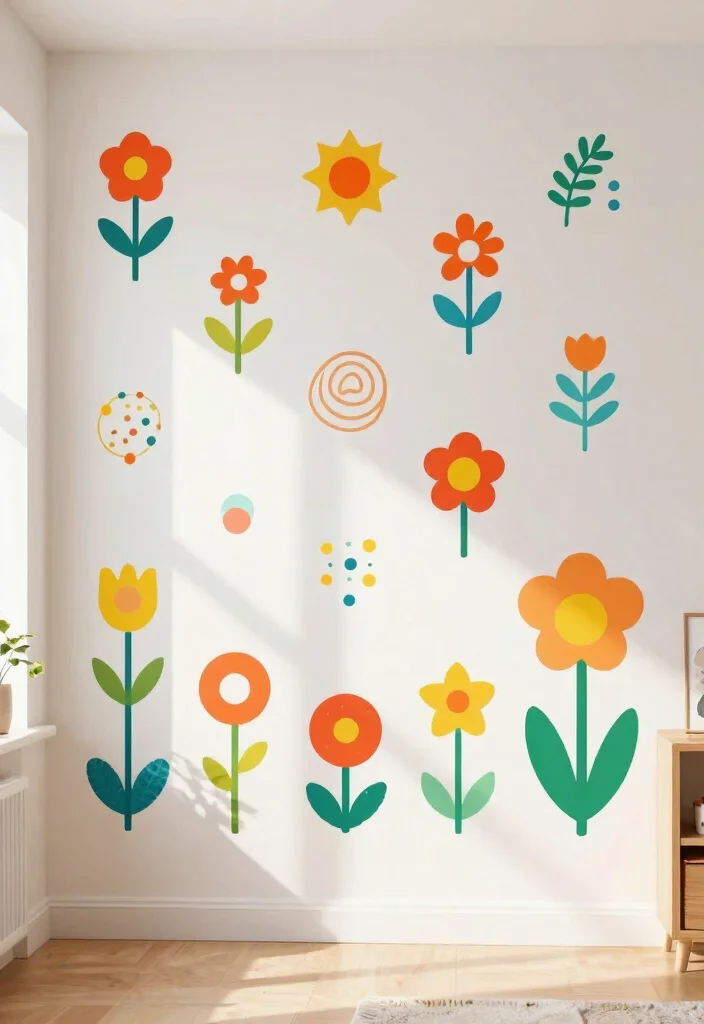 13 Best Creative Wall Art Ideas You Can Make Today 12. Colorful Wall Decals 0