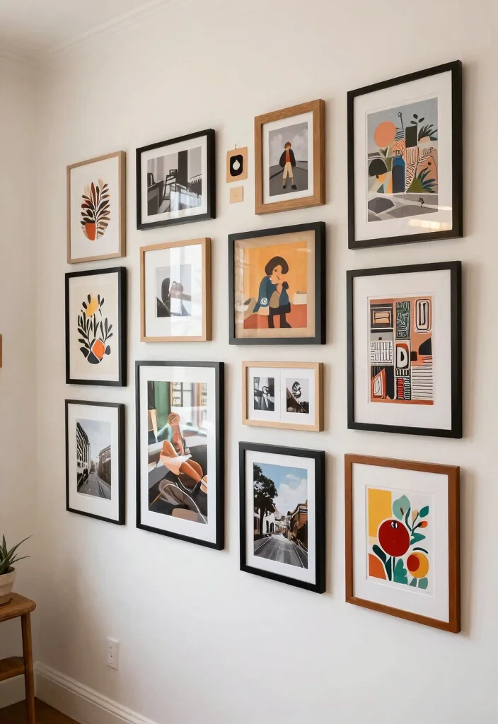 13 Best Creative Wall Art Ideas You Can Make Today 8. Gallery Wall of Prints 0