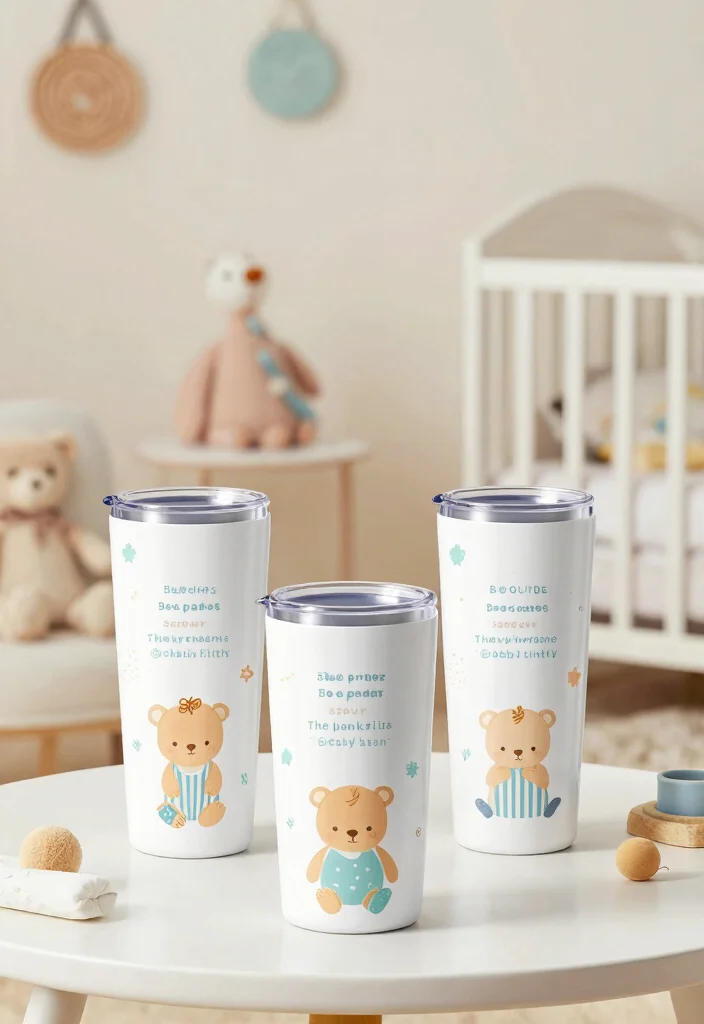 13 Best Sublimation Tumbler Ideas for Personalized Family Fun 12. Customized Birth Announcement Tumblers 0